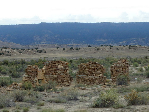 GDMBR: A remnant stone house (Sandoval Ranch).